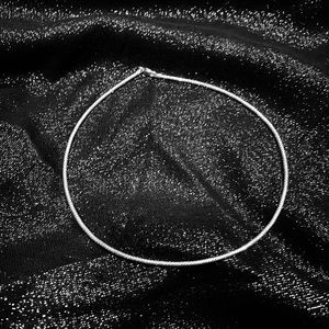 Silver choker necklace